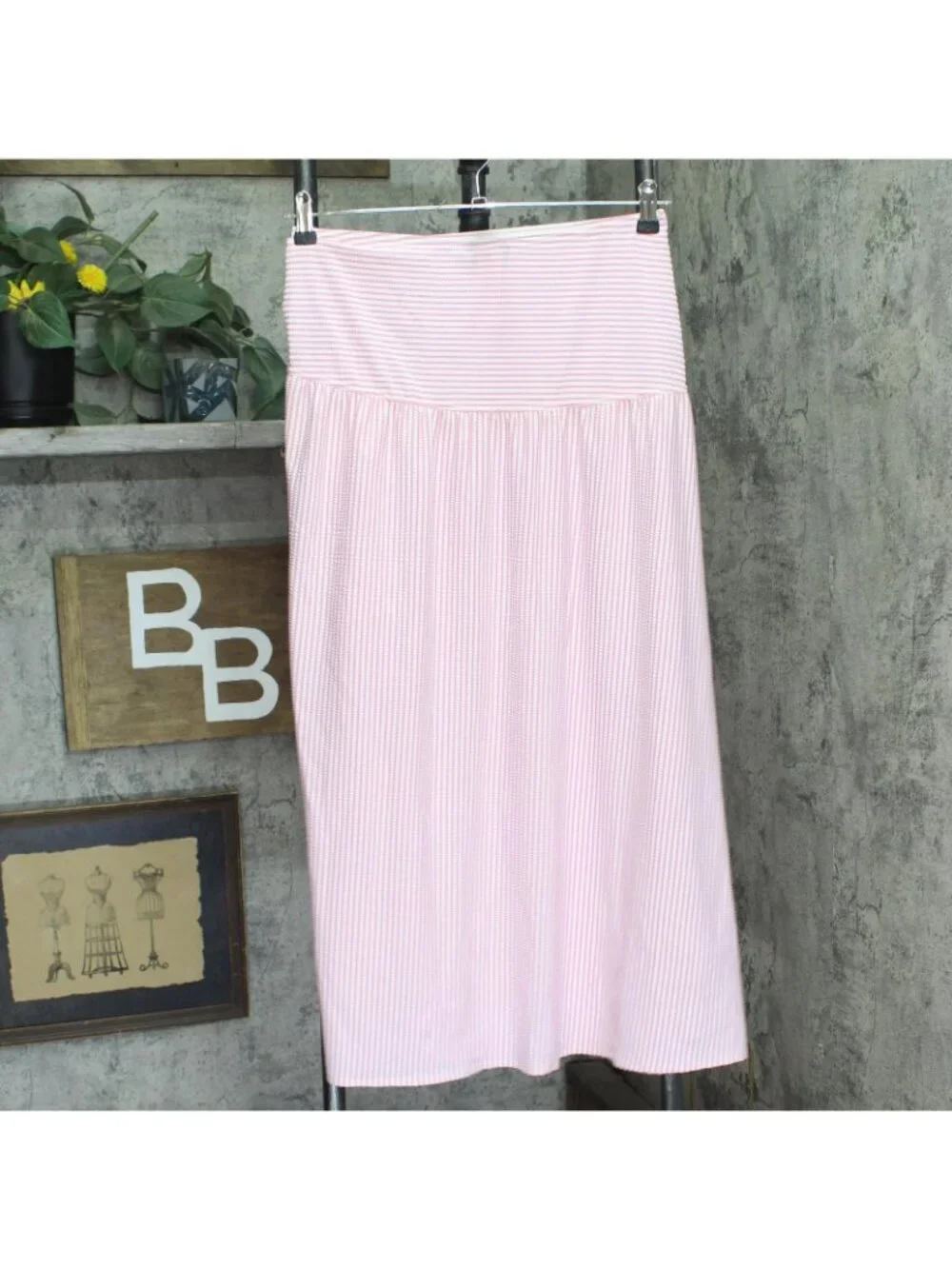 NWT Kate Spade Long Cover Up Skirt Open Side Ruched Begonia Bloom Pink Multi S
